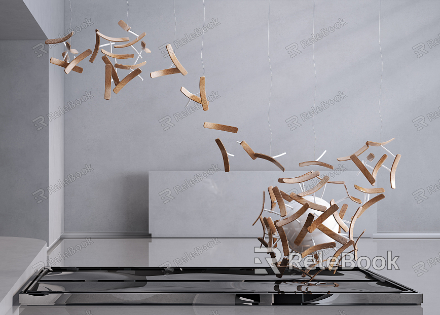 Modern sculpture decoration model