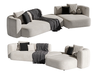 Modern Multiplayer Sofa 3d model