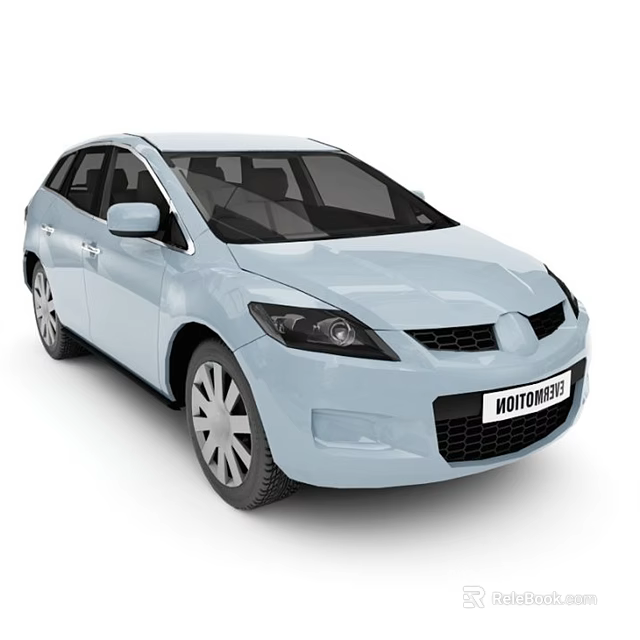 Modern Light Blue Motorcycle Featuring Sleek Design And Silver Wheels 3d model 