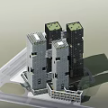 Modern Office Building Complex With Multiple Connected Towers And Grid Facade Design 3d model