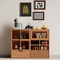 Modern Log Style Sideboard 3d model