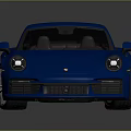 Blue Sports Car With Sleek Modern Exterior And Alloy Wheels Design