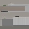 Company Front Desk Reception Desk 3d model
