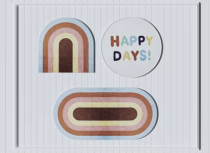 Modern Round Carpet 3d model
