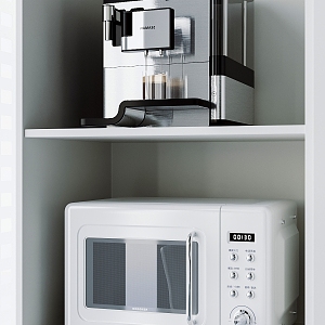 Modern Kitchen Appliances Coffee Machine Oven 3d model