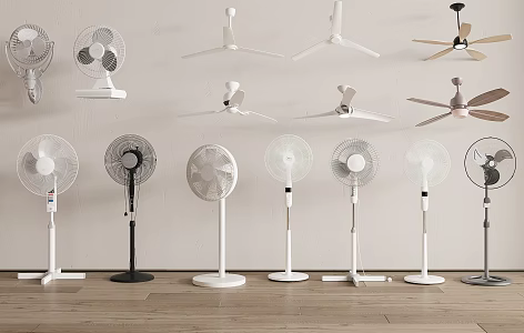 Fan Ceiling fan Floor fan 3d model