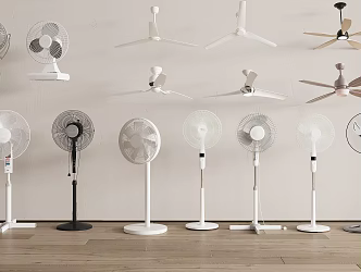 Fan Ceiling fan Floor fan 3d model