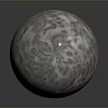 Natural Stone Wood Sphere With Intricate Textured Surface And Smooth Finish