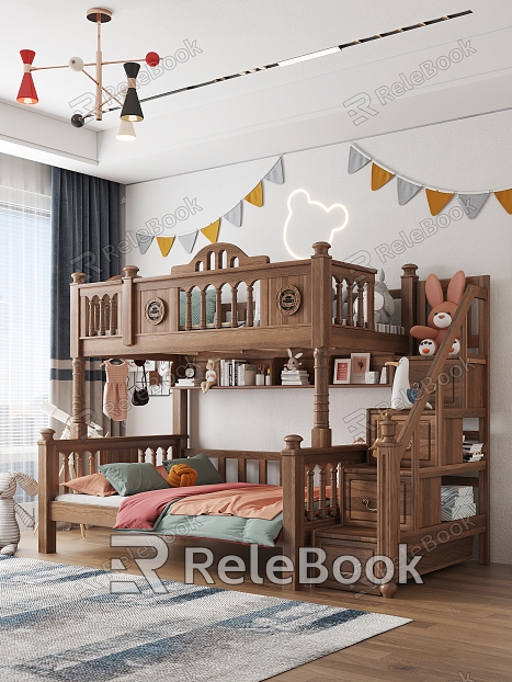 Modern Children's Room Universal Children's Room Children's Bed model