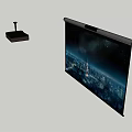 Modern Projector Simple Projector 3d model