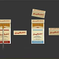 Household Supplies LongMatches Matchboxes with Various Colorful Packaging and Designs