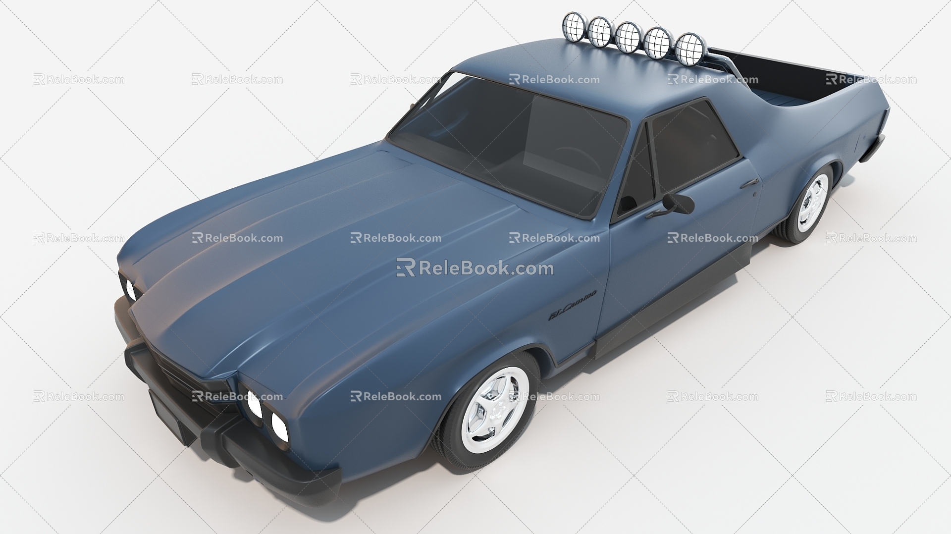 Pickup Truck Car Car Retro Car 3d model