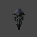 Black Modern Sport Motorcycle With Sleek Aerodynamic Body Design
