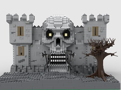 Lego LEGO Toy Blocks Skull Castle Skull Gate 3d model