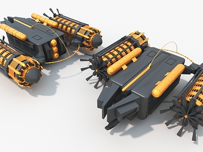 Engine Space Car Cypunk Column Hard Surface High-tech Industrial Parts 3d model