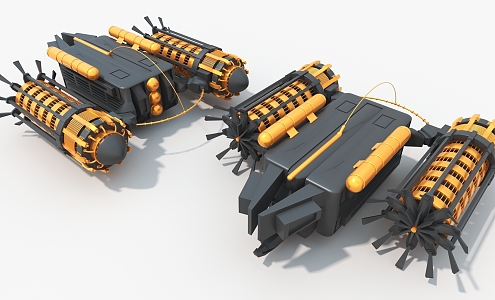 Engine Space Car Cypunk Column Hard Surface High-tech Industrial Parts 3d model