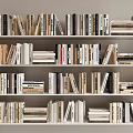 Well Organized Bookshelf With Various Books And Magazines On Multiple Shelves