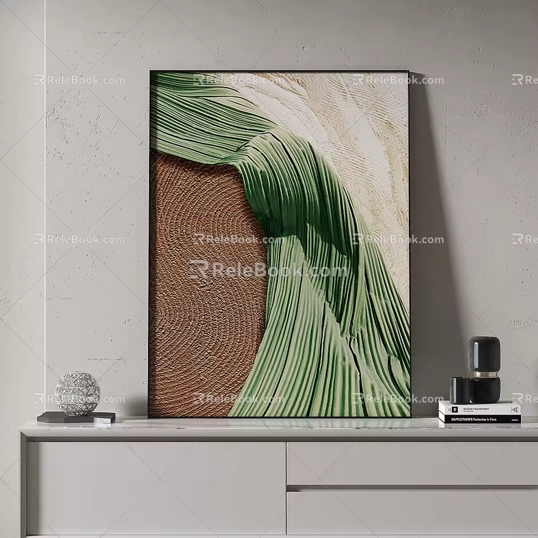 Simple Texture Decorative Painting 3d model