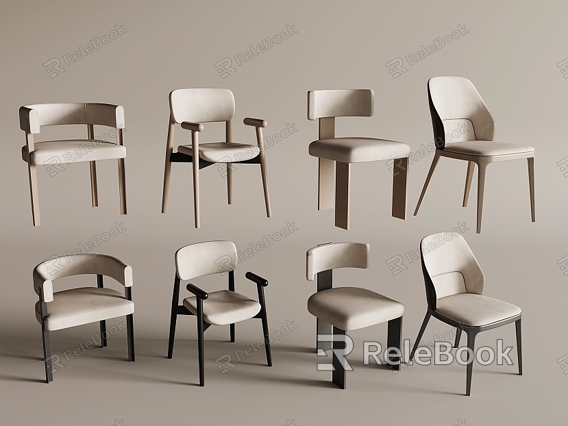 Dining Chair Soft Bag Single Chair Leisure Chair with Armrests Dining Chair Single Chair without Armrests model