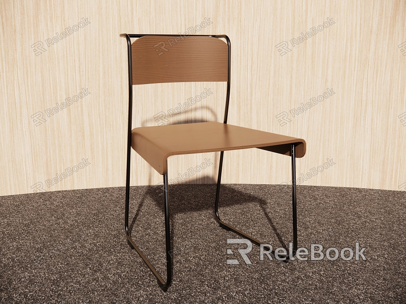 Light Luxury Chair Chair Wooden Chair Dining Chair Leisure Chair model