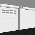 FUSIM Brand White Roller Doors With Windows And Solid Panel Design