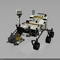 Lunar Rover Model For Space Exploration With Detailed Structure And Design