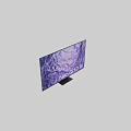 Neo QLED 8K TV With Vibrant Purple Textured Display And Sleek Rear Design
