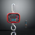 Industrial Digital Crane Scale With Red Display Hook And Remote Control 3d model
