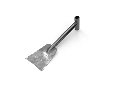 Sturdy Metal Shovel As Essential Hardware Tool For Garden And Home Improvement Projects 3d model