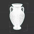 Ancient Greek Style Ceramic Amphora With Two Handles Red Figure Mythological Scenes