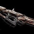 Modern science fiction submachine gun 3d model