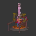 Advanced Industrial Equipment Featuring Tower Structure Pipes Platforms And Stable Base Design
