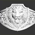 Silver Lion Head Designed Ring As Men's Fashion Accessory With Intricate Patterns