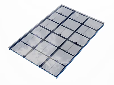 glass canopy glass shed glass curtain wall 3d model