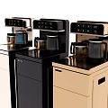 Samsung Standing Water Dispensers in Silver Black Gold with Top Control Panel and Water Cups