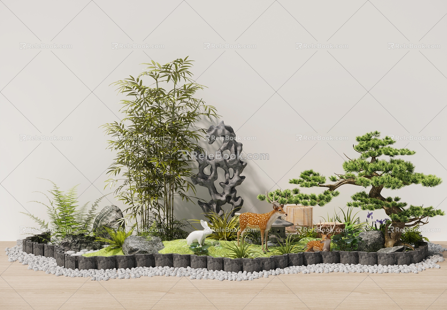 Plant landscape 3d model