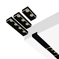 Modern Recessed Downlights And Spotlights With Black Frame And Gold Bulbs For Indoor Lighting