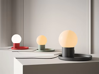 Modern table lamp 3d model