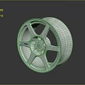 High Quality Silver Multi Spoke Automotive Alloy Wheel with Shiny Surface by ENKEI