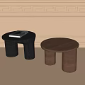 Modern stool round stool 3d model