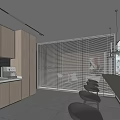 Modern pantry 3d model