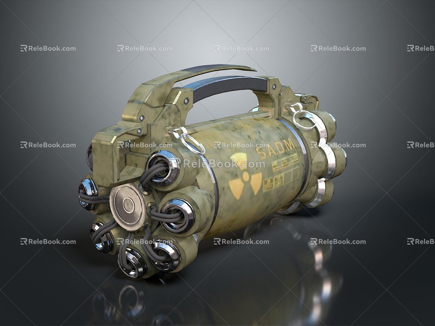 Grenade Grenade Gun Grenade Grenade Ammunition Military Grenade Smoke Bomb Science Fiction Grenade Throwing Weapon 3d model