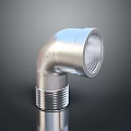 Water pipe elbow pipe water pipe valve iron pipe fitting flange tee joint pipe 3d model