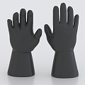 Leather Gloves Riding Gloves Motorcycle Gloves 3d model