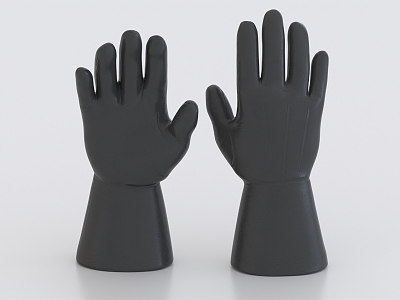 Leather Gloves Riding Gloves Motorcycle Gloves 3d model