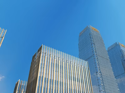 modern office building office building 3d model