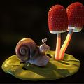 Modern Snail 3d model