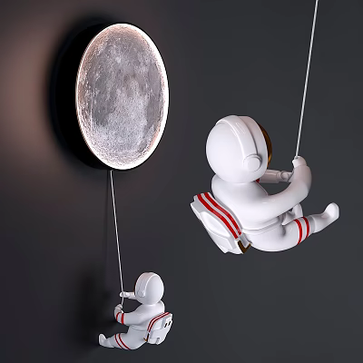 modern wall lamp hanging light lamp modern moon 3d model