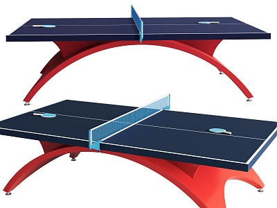 Modern table tennis table 3d model