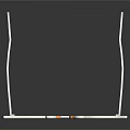 Elegant Swan Design Jewelry Sunglasses With White Frame Black Lenses And Orange Beaks